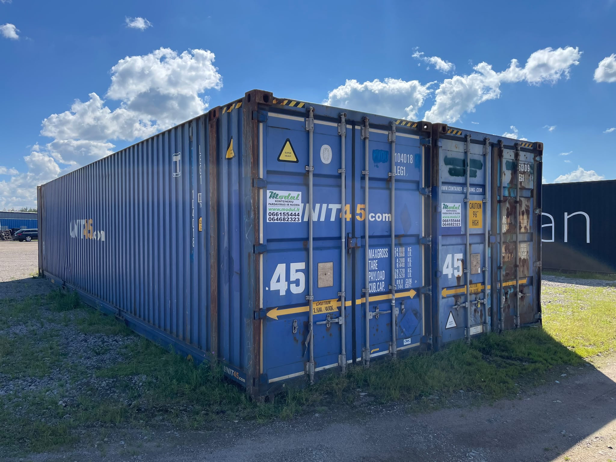Jūriniai konteineriai 45 (Naudoti)