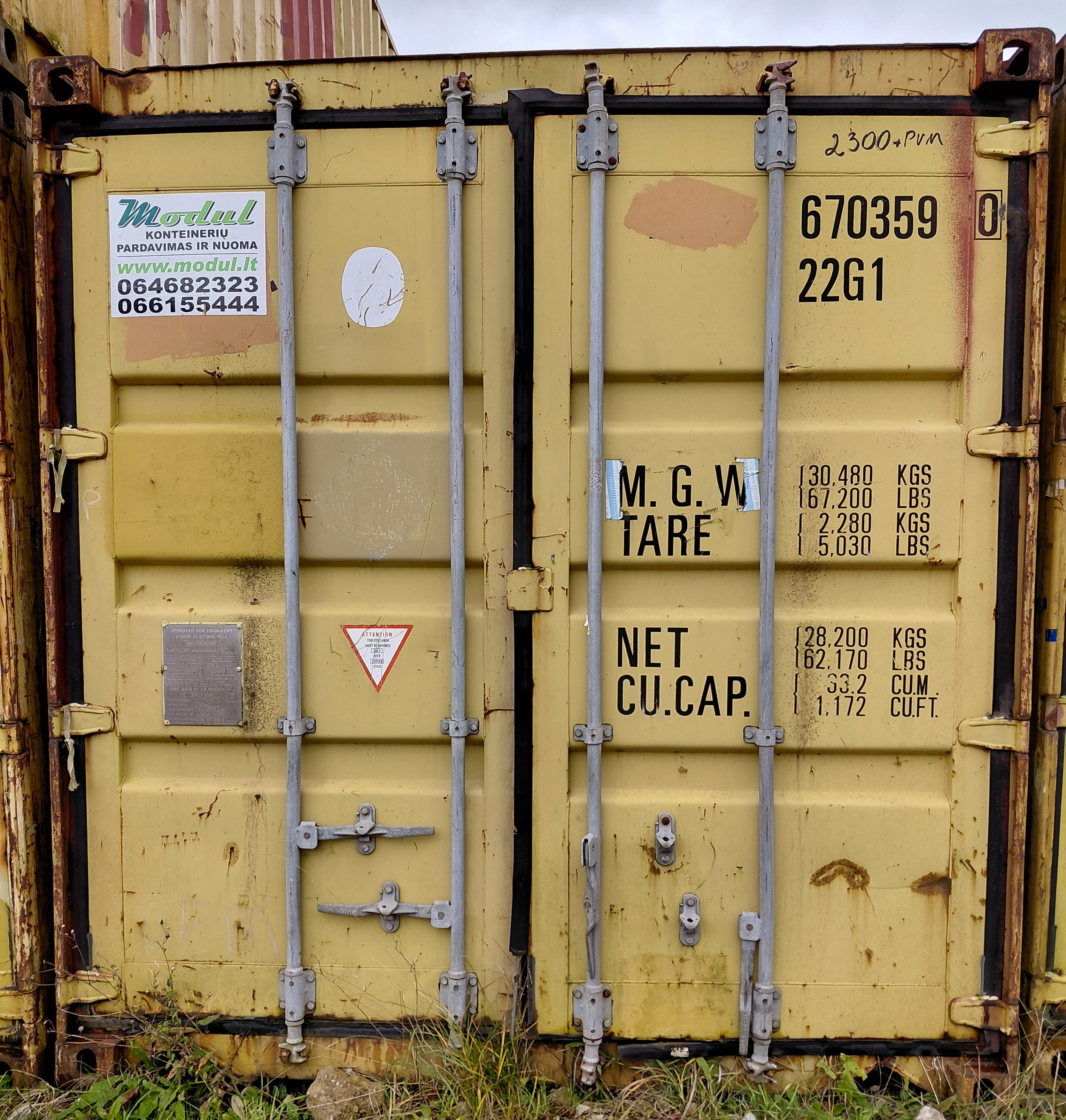 20 pėdų jūrinis konteineris (Klaipėda)