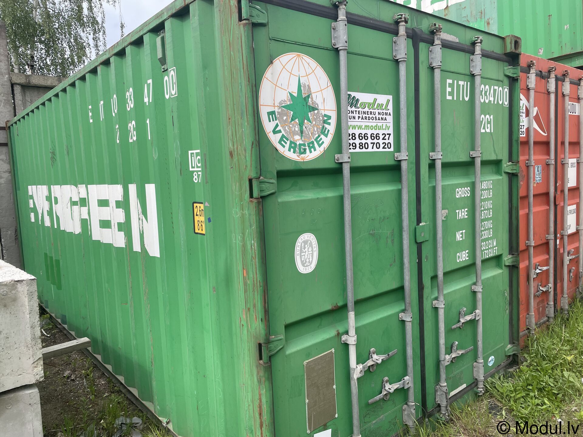 Kasutatud merekonteiner 20' DV